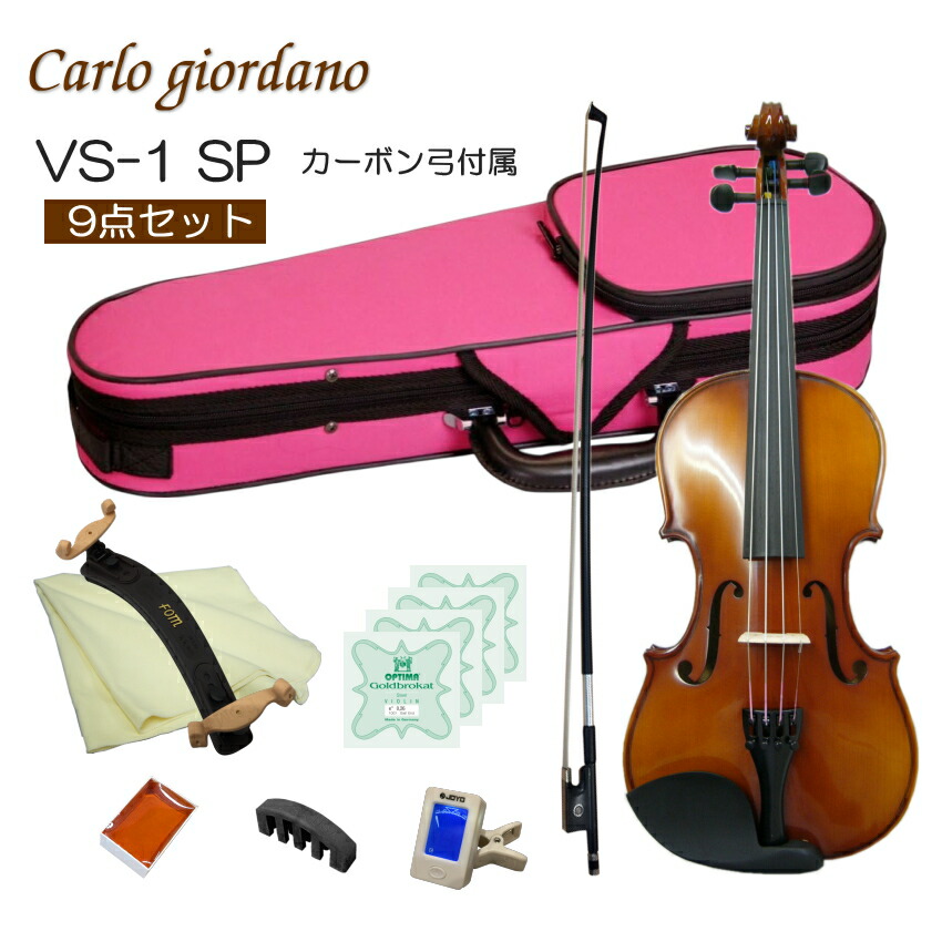 バイオリン ヴィオラ チェロ バイオリン カルロジョルダーノ 4/4 vs-1