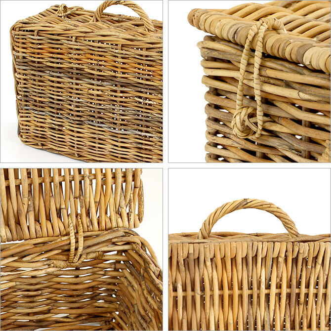 楽天市場】アラログバゲッジバスケット Lラタン トランク バスケット