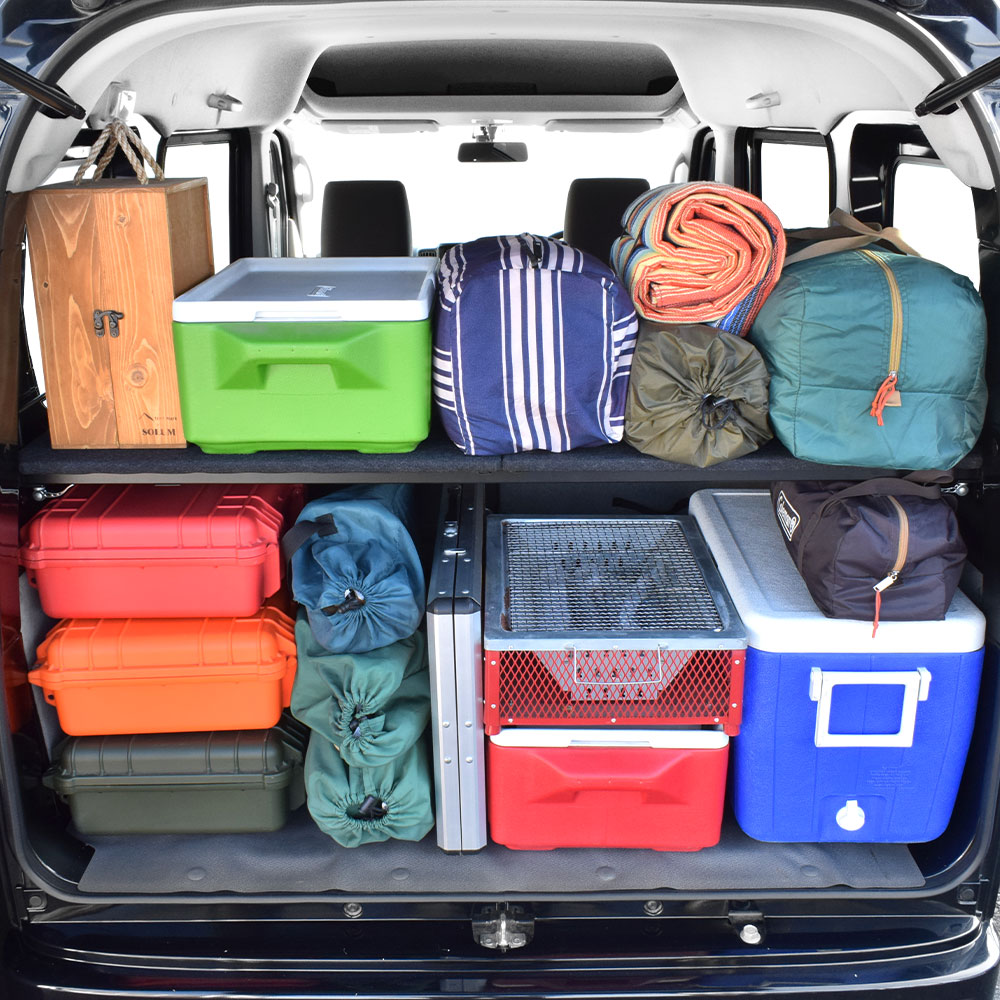 楽天市場】エブリィ DA17V専用 棚キットパンチカーペット タイプ車中泊