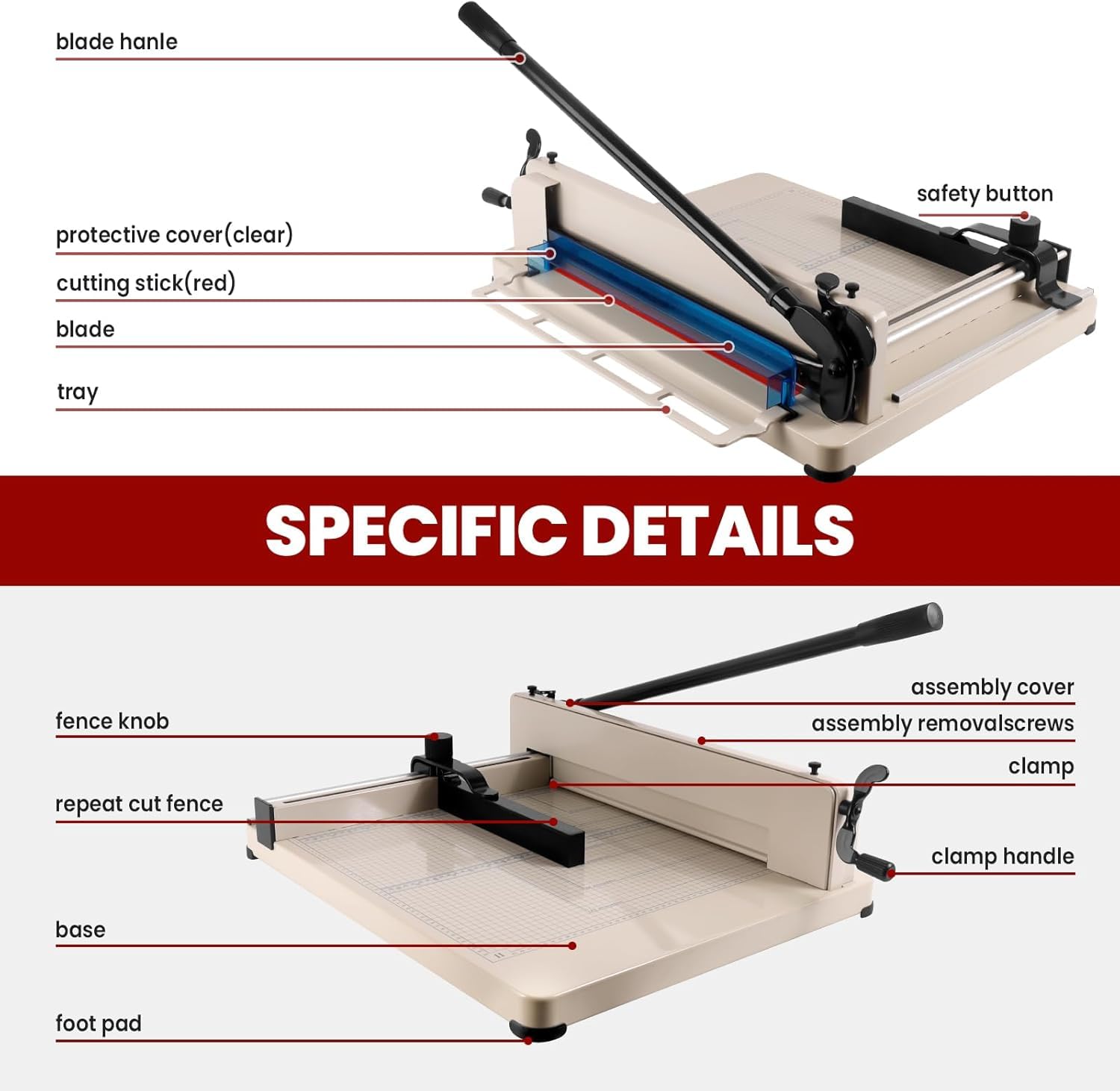楽天市場】大型裁断機 A3/A4サイズ ペーパーカッター 裁断機 業務用