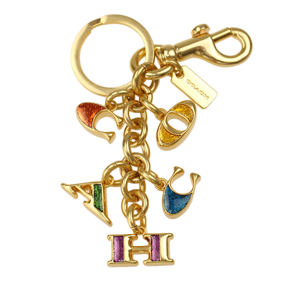 楽天市場】コーチ バッグチャーム COACH c0359 ゴールドマルチ