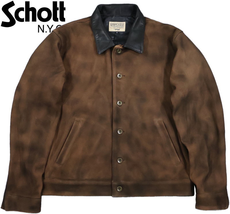 楽天市場】Schott/ショット NEWBIE SUEDE LEATHER JACKET スウェード