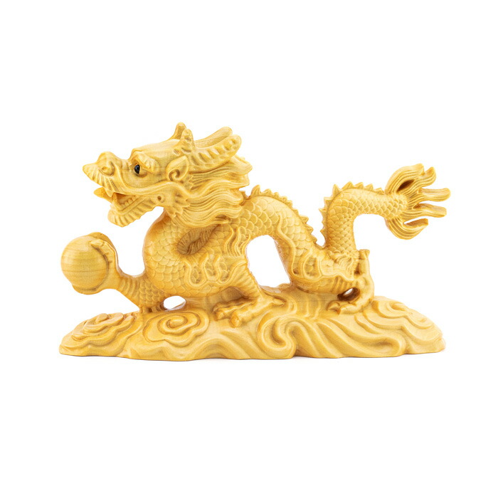 楽天市場】【 伊勢 宮忠 】【 木彫 龍 祥龍宝珠 No.1 】 龍 木彫 置物