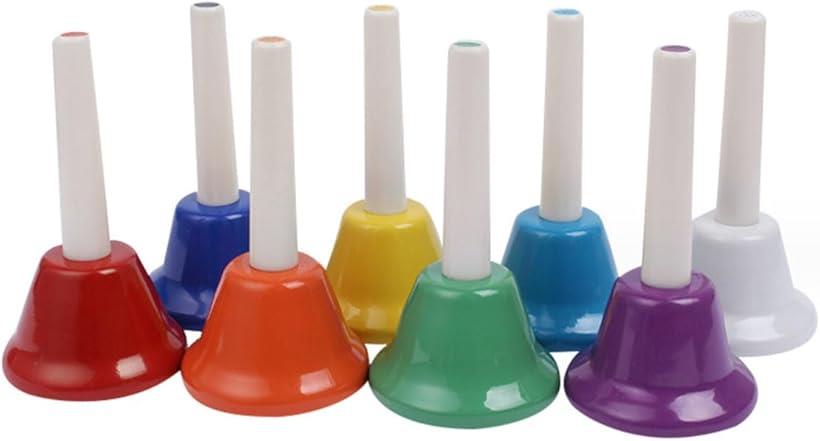 楽天市場】カラフルハンドベル 8色セット ミュージックベル 子供用