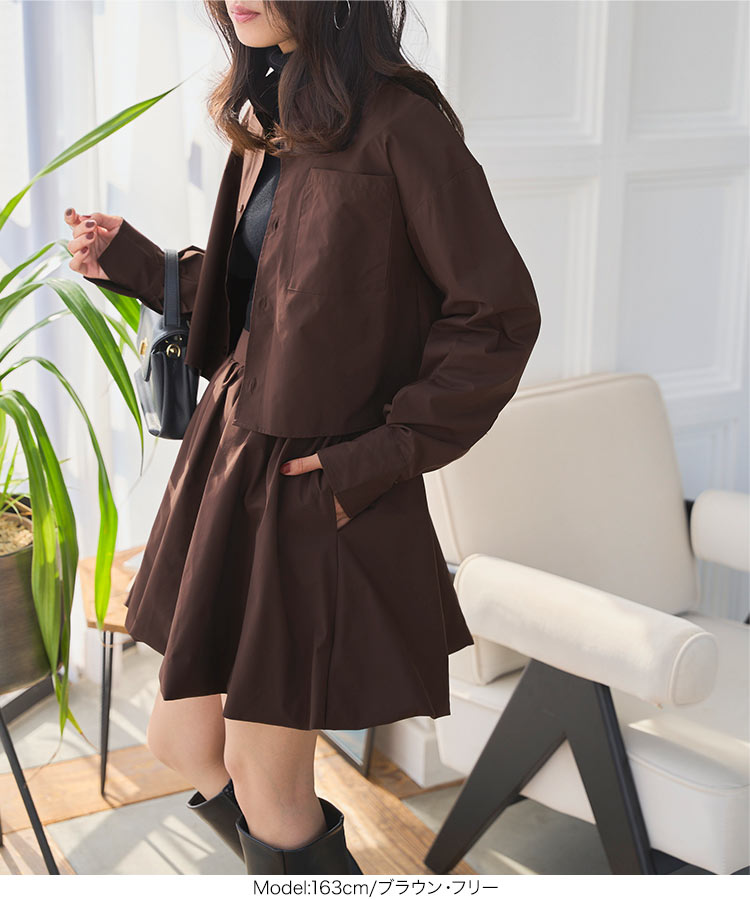 楽天市場】クロップドシャツ 長袖 [C7602] レディース 20代 30代 40代