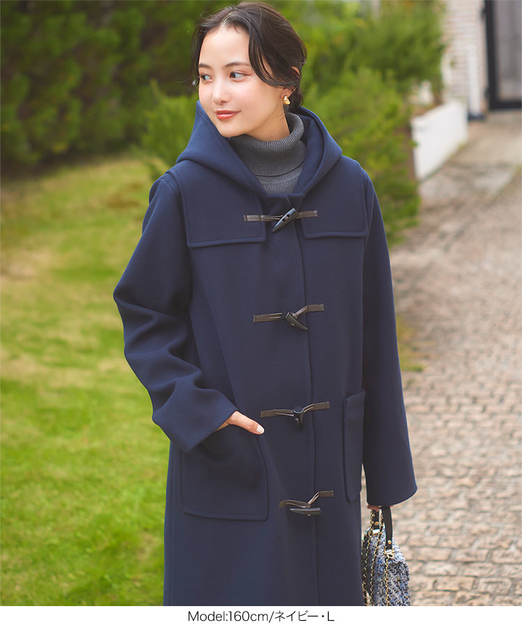 楽天市場】[ M L ] ストレッチ ダッフルコート アウター [K1311