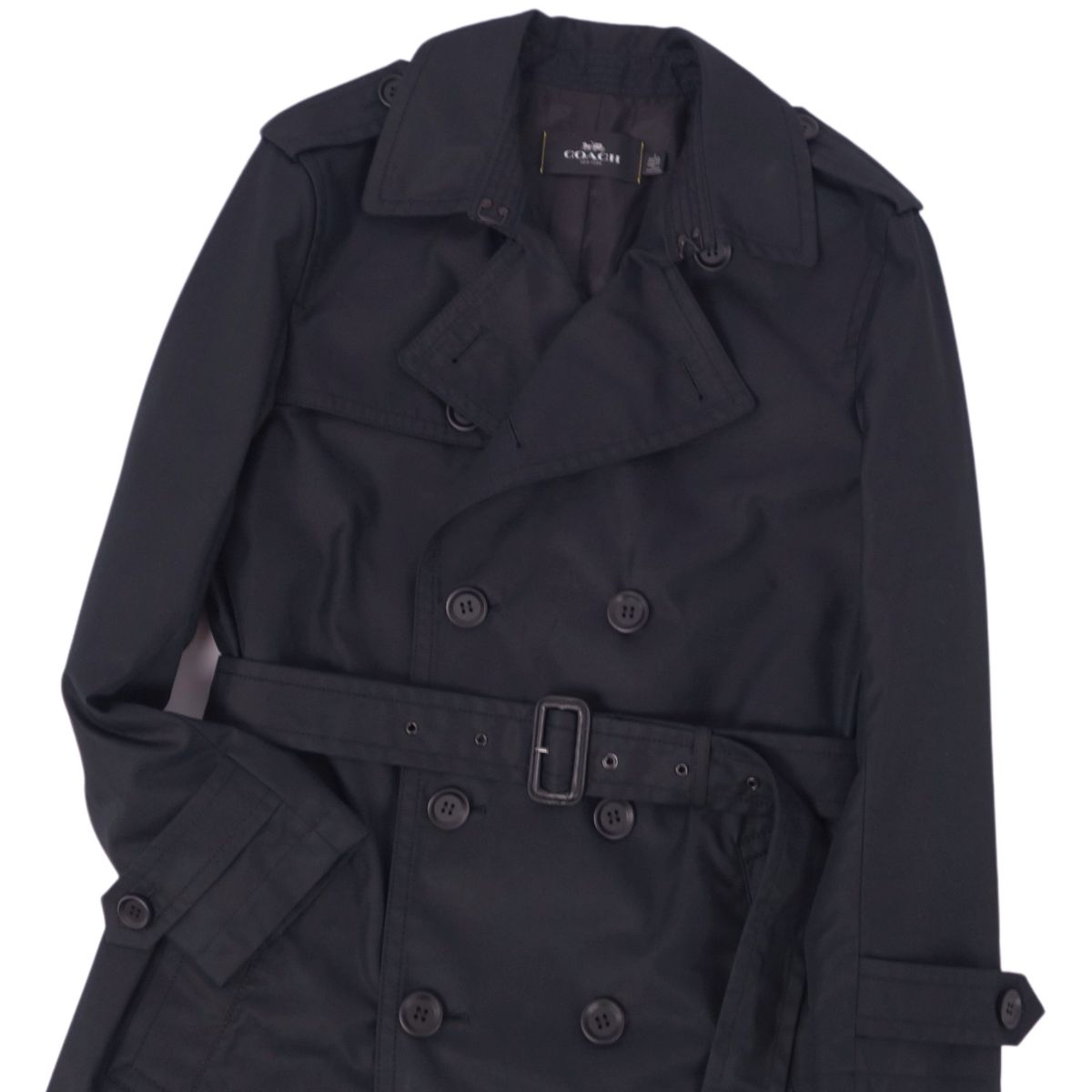楽天市場】【美品】コーチ COACH コットン トレンチコート ベルト付き