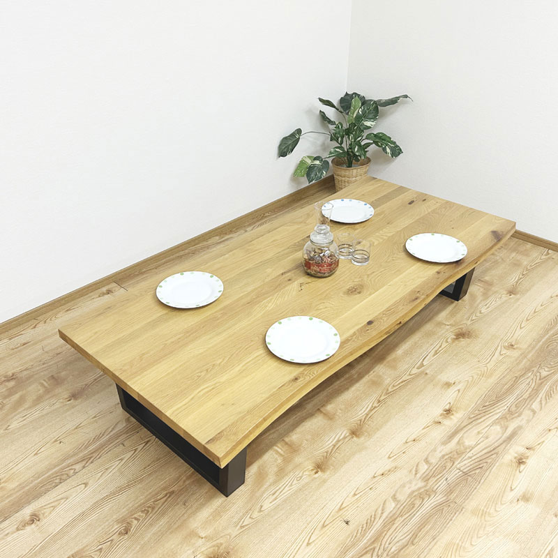 楽天市場】一枚板風座卓テーブル VT-01-LOW 160cm : もみじや家具