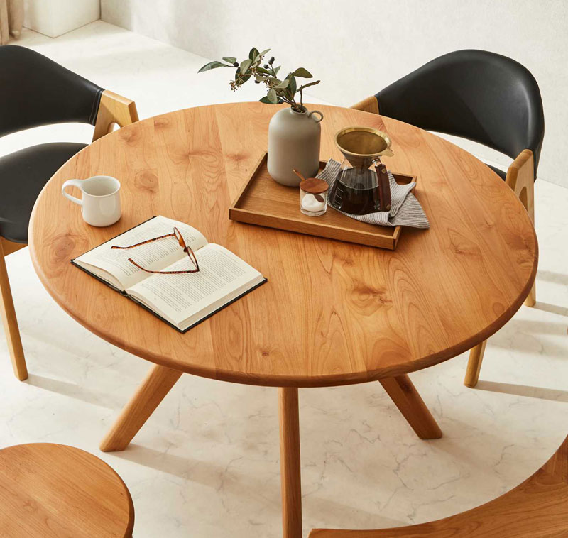 楽天市場】ダイニングテーブル 丸型 RDT-MS-9-110 カリブー Caribou 幅