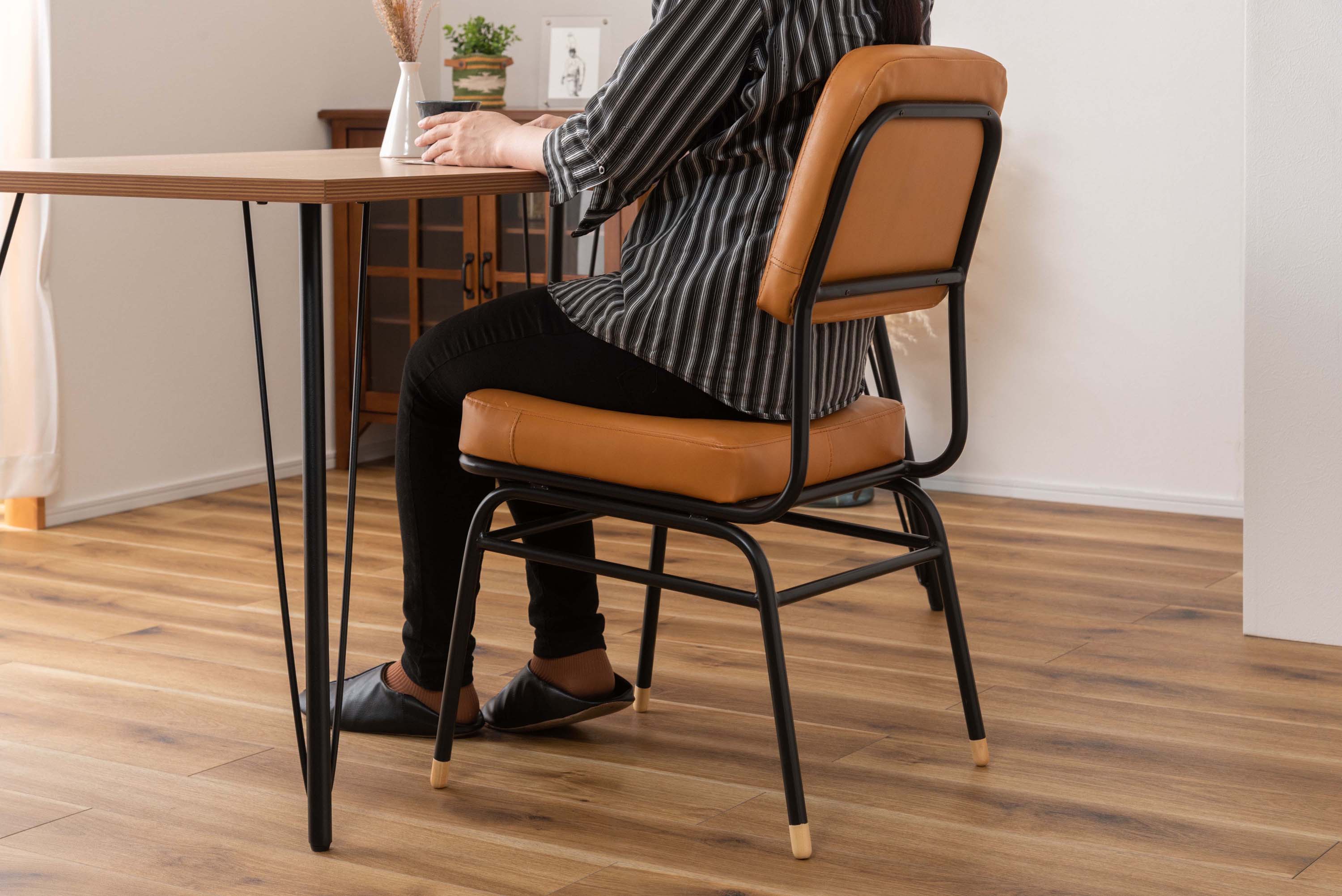 楽天市場】チェア ダイニングチェア 椅子 イス 本革 牛革 スチール