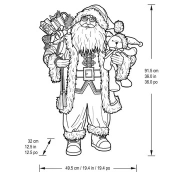 楽天市場】トラディショナル サンタクロース 高さ約92cm 【2022ver