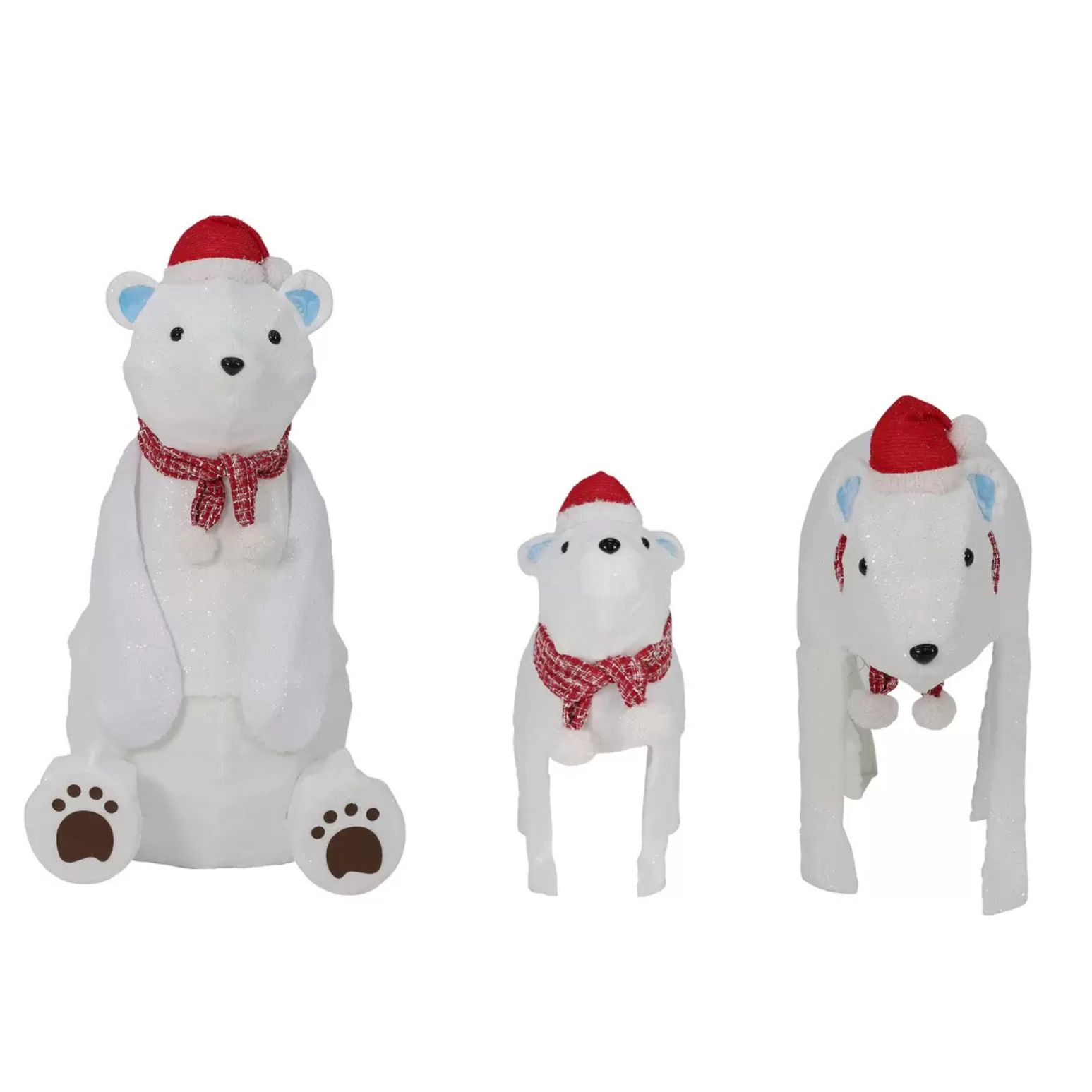 楽天市場】残りわずか◎当日発送品◎クマの親子 3体セット 370LED球