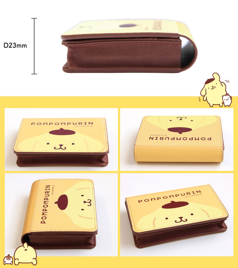 楽天市場】全12色 名入れ 名刺ケース ポムポムプリン マチ付き カード