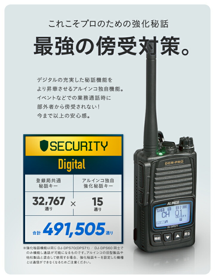 楽天市場】《登録代行OK》アルインコ DJ-DPS71EKA Bluetooth対応