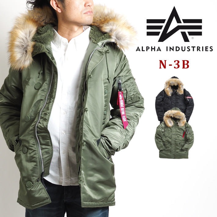 楽天市場】【セール10%OFF】ALPHA アルファ N-3B フライトジャケット