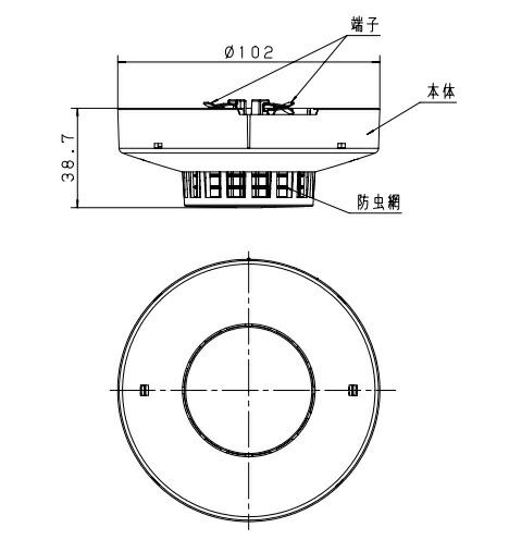 楽天市場】パナソニック BV454818 光電式スポット型感知器 2種ヘッド