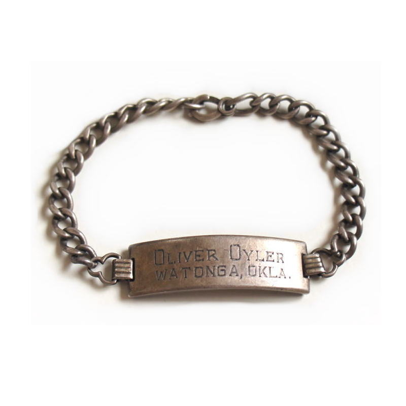 楽天市場】1940年代 ヴィンテージ IDブレスレット OLIVER スターリング