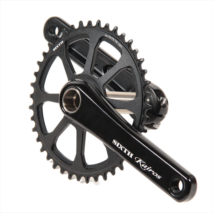 楽天市場】2ピース クランク SIXTH ComponentsKairos Single Crank Set