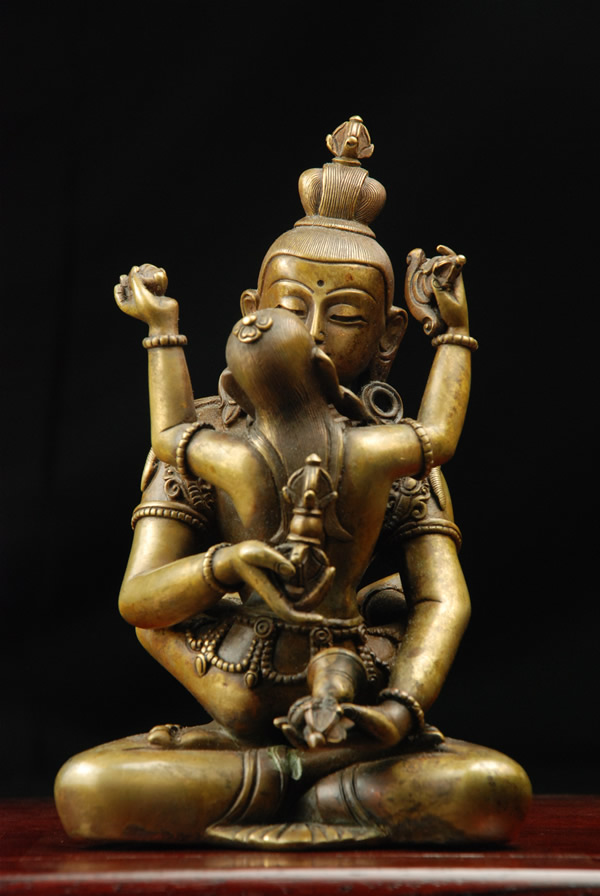 楽天市場】金剛薩埵(歓喜仏)銅造製彫金仕上げ 一点もの : 仏像