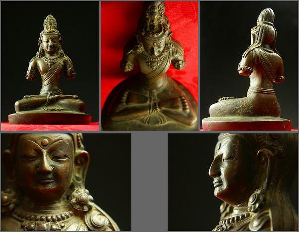 楽天市場】薬王菩薩 銅造彫金仕上げ 一点もの : 仏像仏画チベット美術