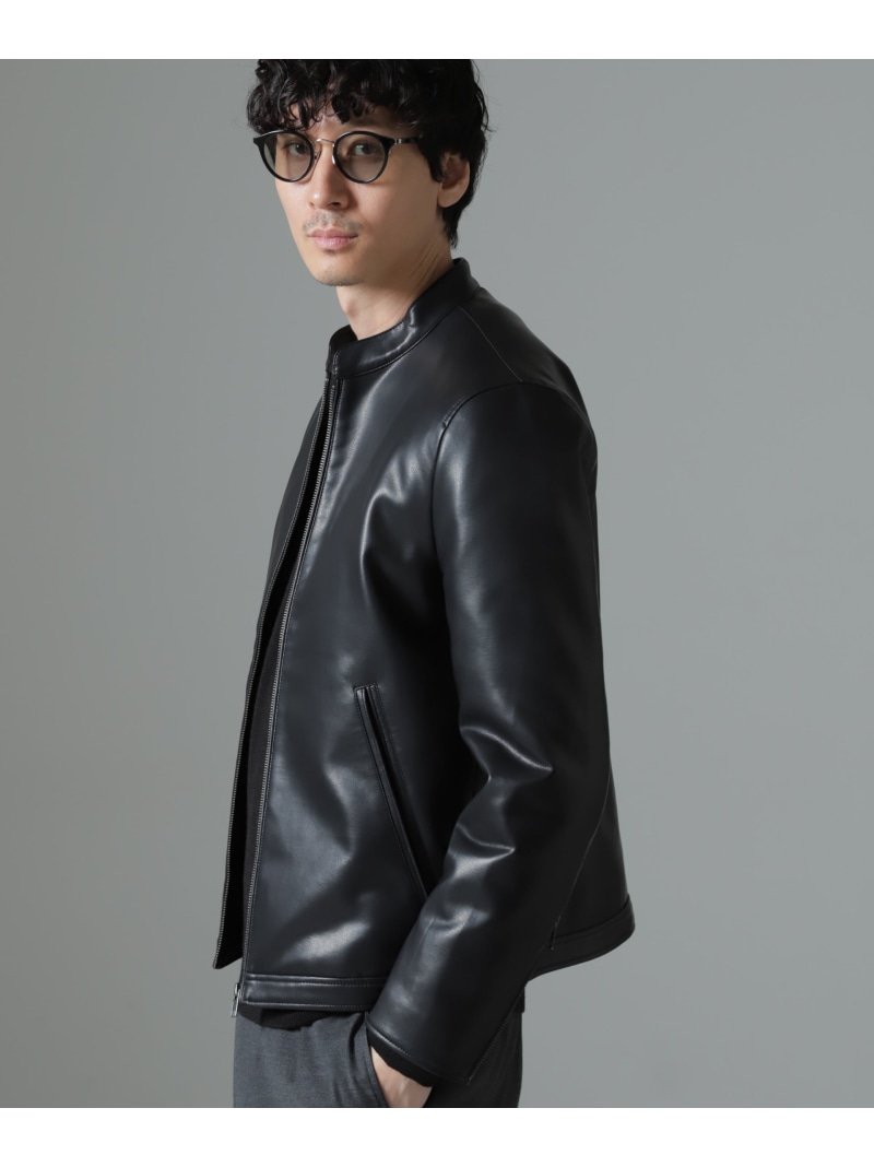 楽天市場】【SALE／60%OFF】フェイクレザーシングルライダース