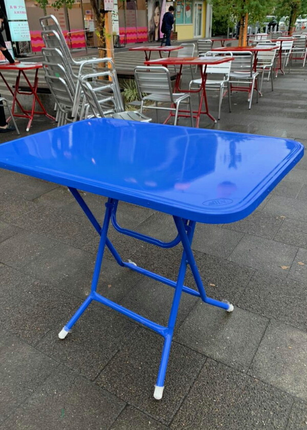 楽天市場】折りたたみテーブル スチール製 タイ 屋台 テーブル 【赤
