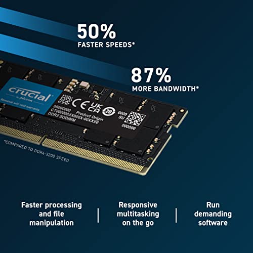 楽天市場】Crucial ノートPC用増設メモリ 16GB(16GBx1枚) DDR5 4800MT