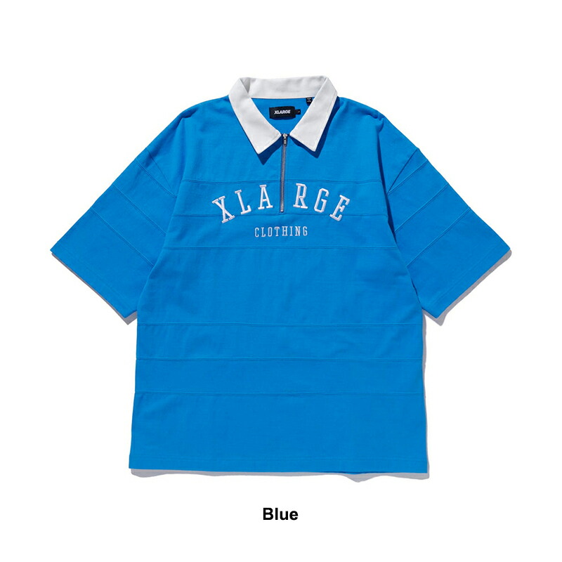 楽天市場】エクストララージ メンズ 半袖 トップス X-LARGE RUGBY ZIP