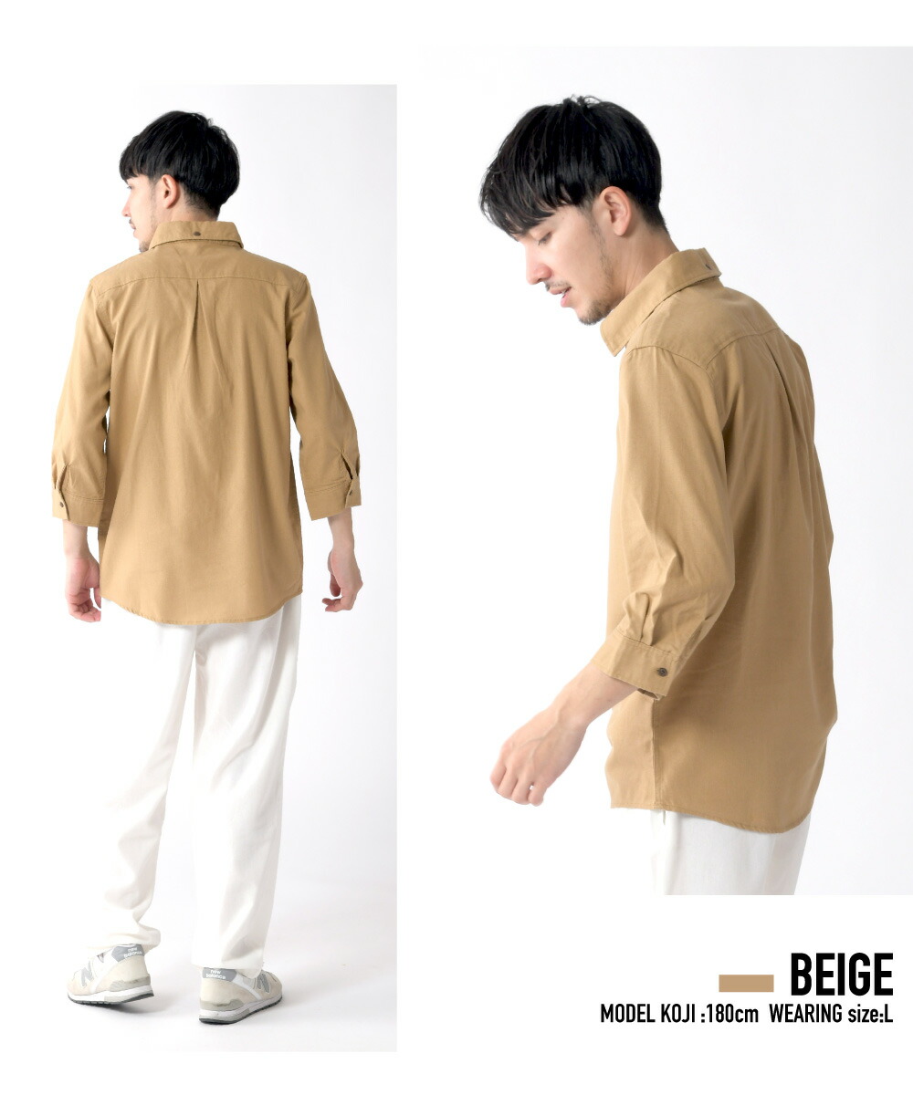 楽天市場】カプリシャツ メンズ シャツ 七分袖 リネンシャツ フレンチ