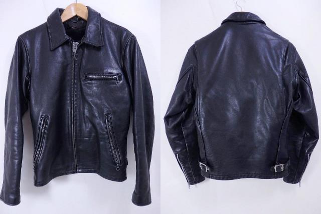 楽天市場】SCHOTT シングルライダースジャケット 34 黒 ショット 642