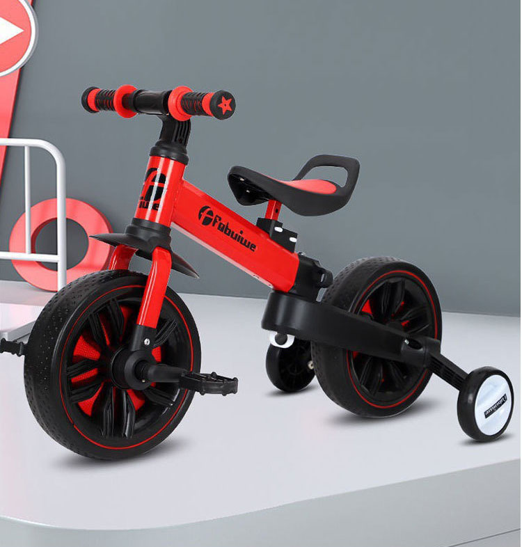 楽天市場】キッズバイク三輪車 2-6歳子供用 4in1 補助輪 折りたたみ