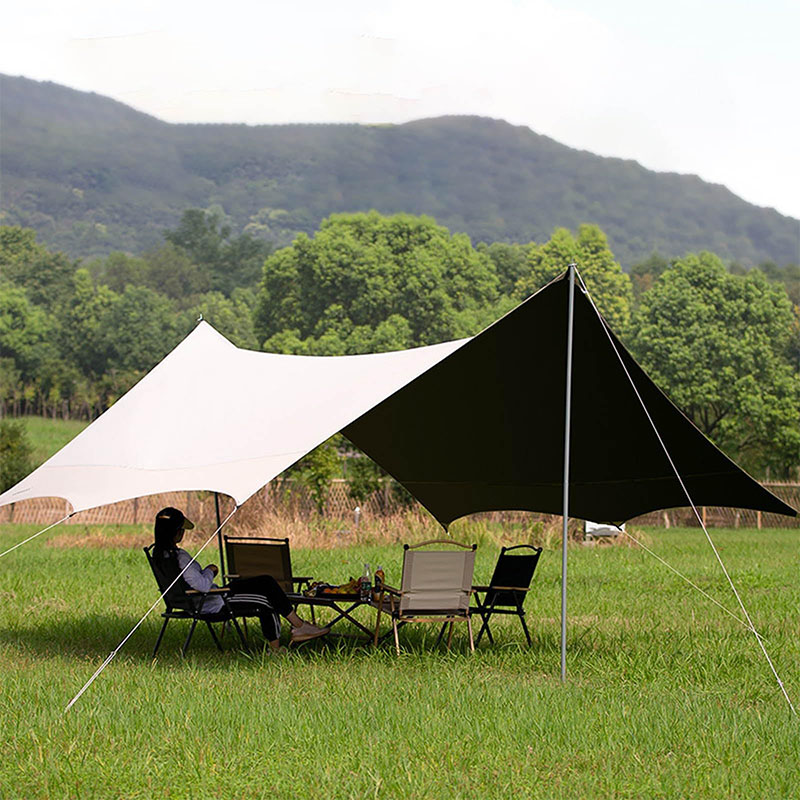 楽天市場】タープ 防水 タープ 天幕 ヘキサタープ 日除けシェード 大型