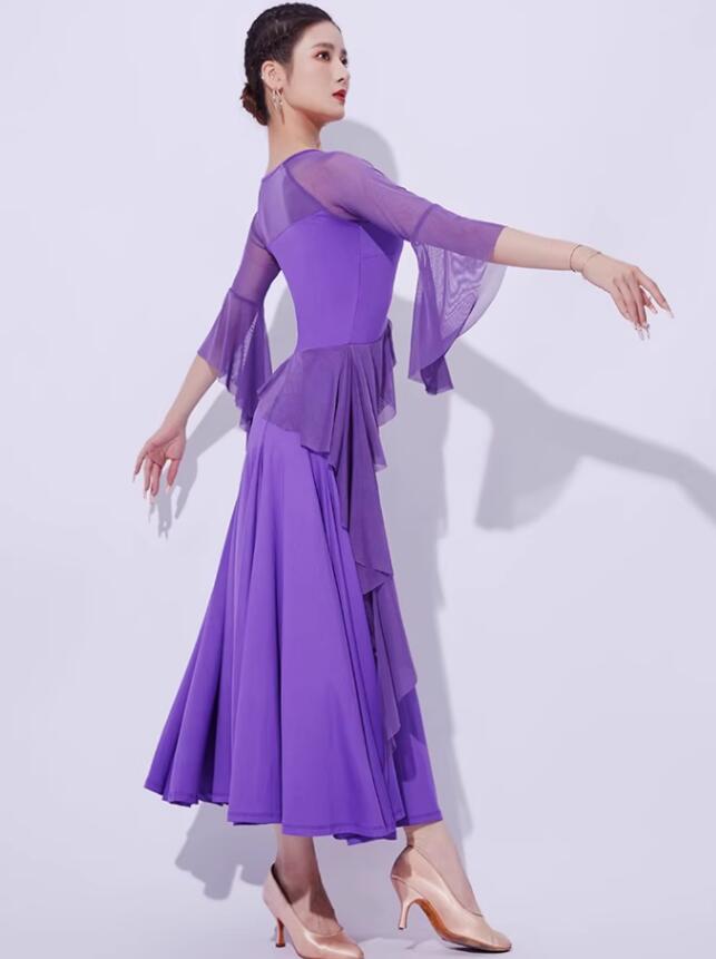 楽天市場】レディース ダンス衣装 社交ダンス衣装 ドレス フリル