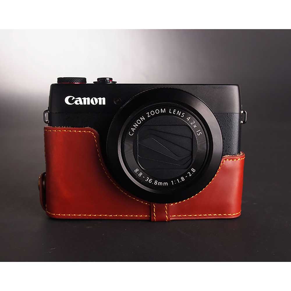 楽天市場】【30%OFF】 Canon PowerShot G7X 用 レザー ケース Brown
