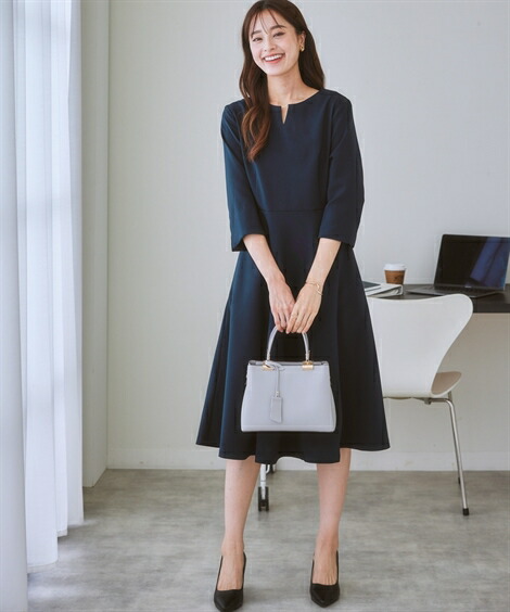 楽天市場】《サイズ交換無料》ワンピース フレアワンピ ゴールドパーツ