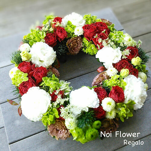 楽天市場】送料無料 豪華なバラの生花リース 古希 喜寿 還暦 誕生日