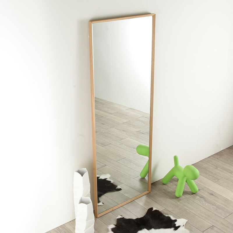 楽天市場】[refline / レフライン] ウォールミラー オーク 70cm x180cm
