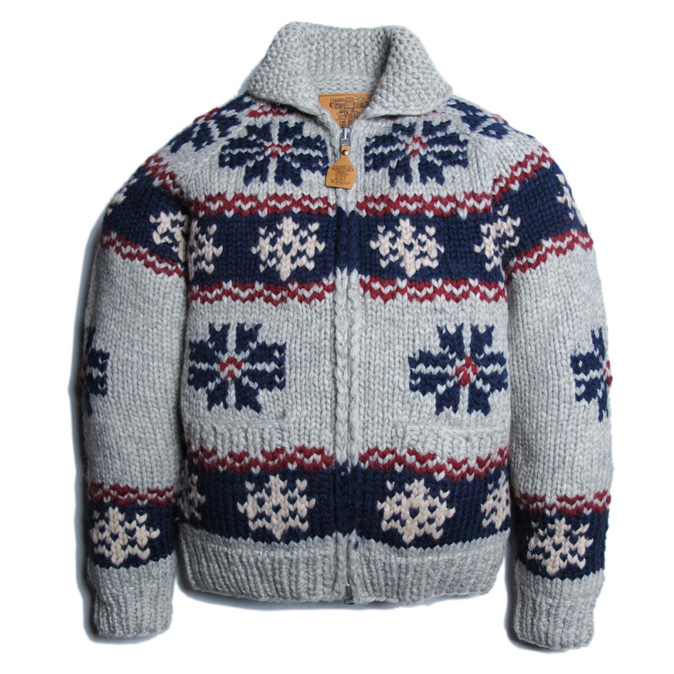 楽天市場】【KANATA】カナタ カウチンセーター 雪柄 カウチン カナダ製