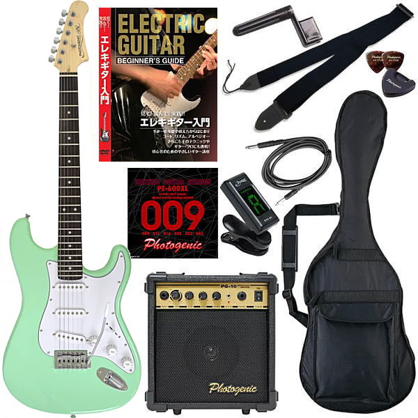 楽天市場】【エレキギター初心者11点セット】 フォトジェニック ST180