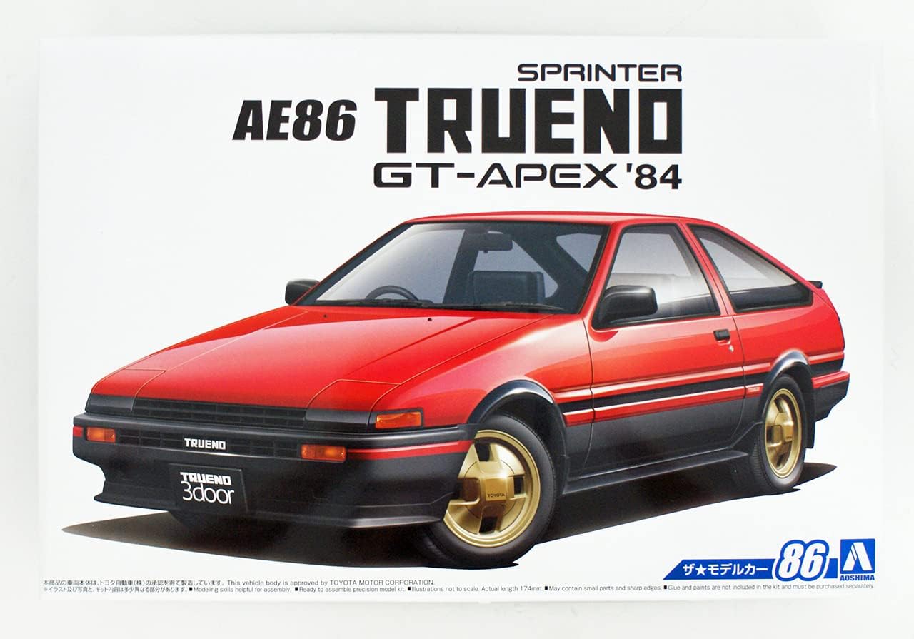 青島文化教材社 1/24 ザ・モデルカー No.86 トヨタ AE86 スプリンター