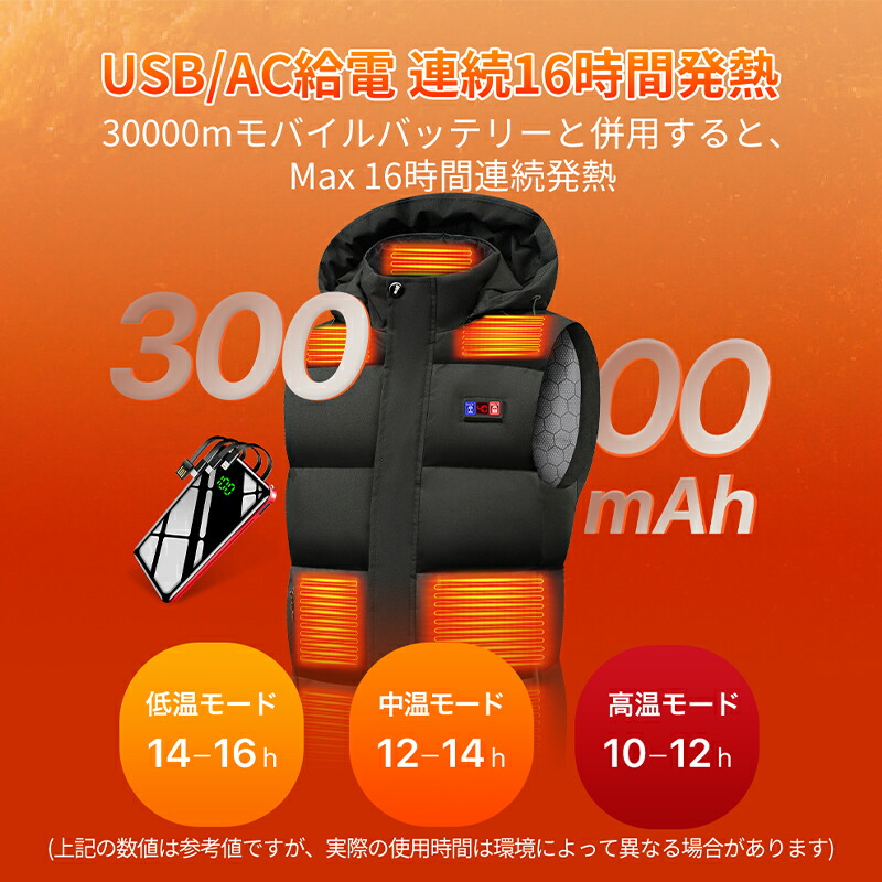 楽天市場】【COUPON+P20倍→実質5,720円】 電熱ベスト バッテリー付き