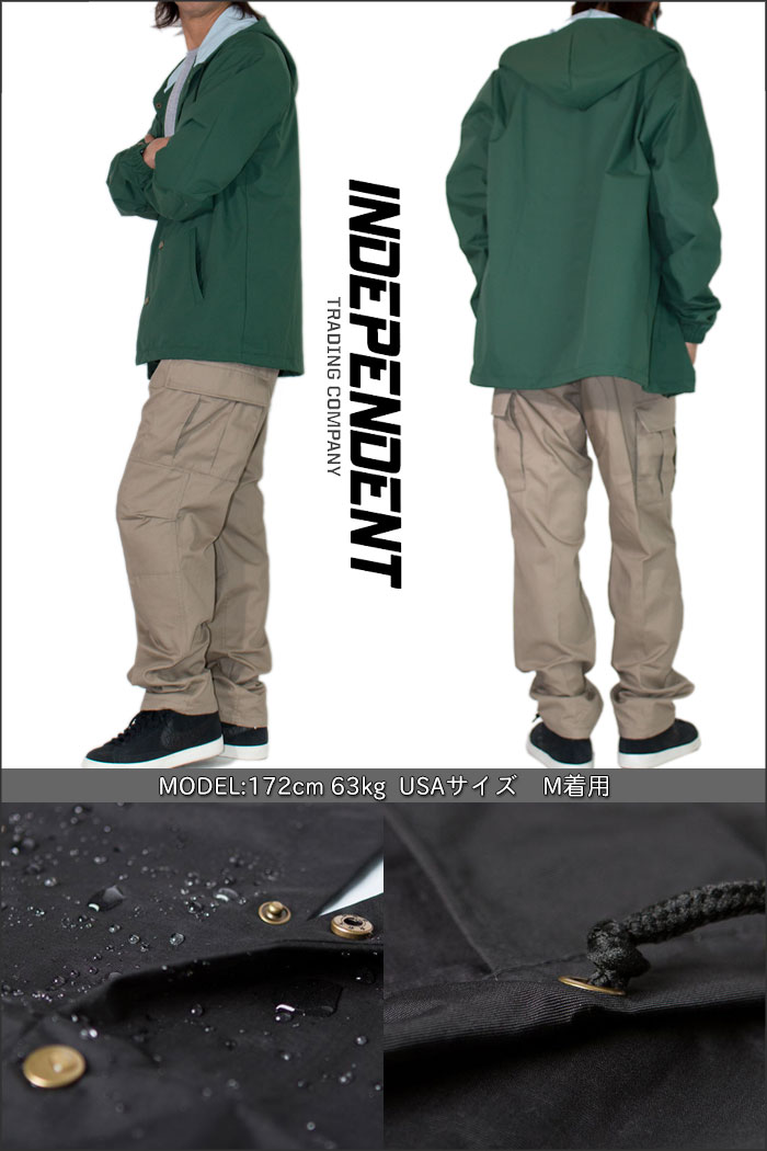 楽天市場】インディペンデント フード付き コーチジャケット