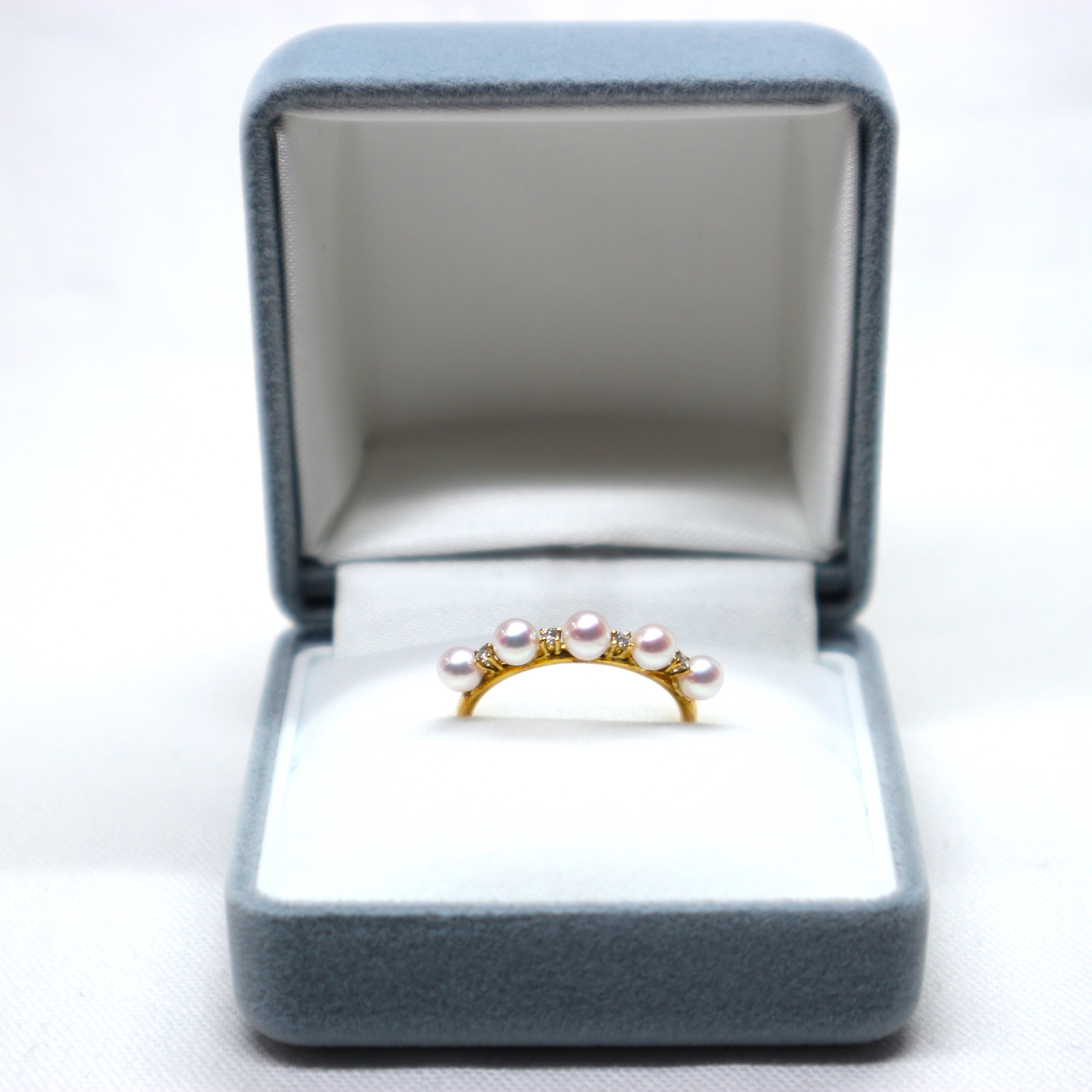 楽天市場】伊勢志摩産本真珠用K18アコヤ真珠リング（3.5mm珠）【真珠