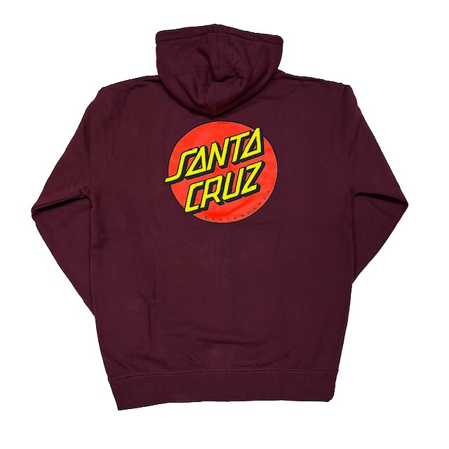 楽天市場】【 SANTA CRUZ / CLASSIC DOT ZIP HOOD / MAROON 】サンタ