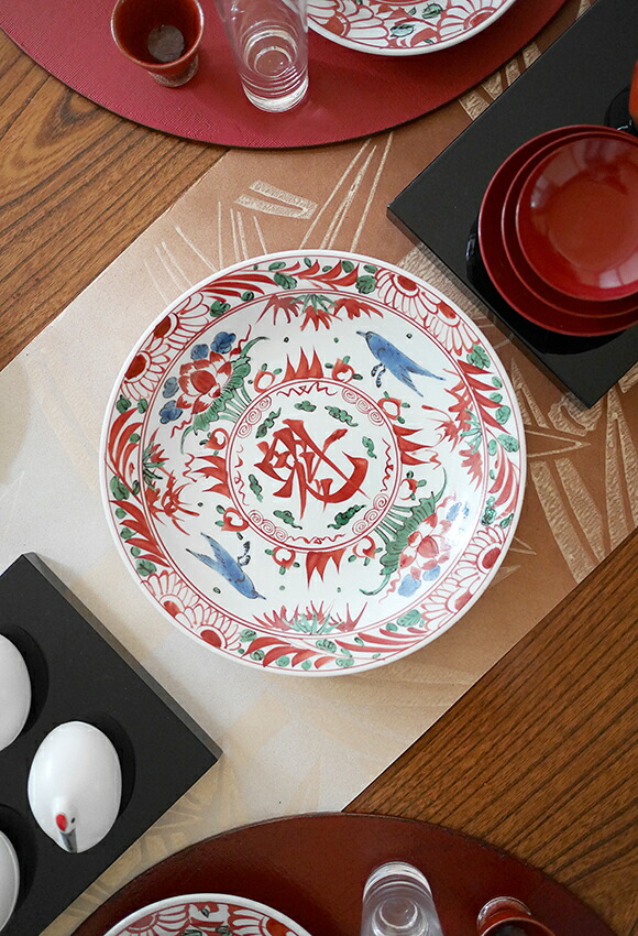 楽天市場】赤絵万歴 7寸古伊万里皿 : TABLE ＆ STYLE