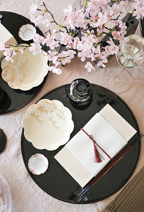 楽天市場】【11th anniversary 期間限定11％OFFクーポン】金彩白盛桜絵