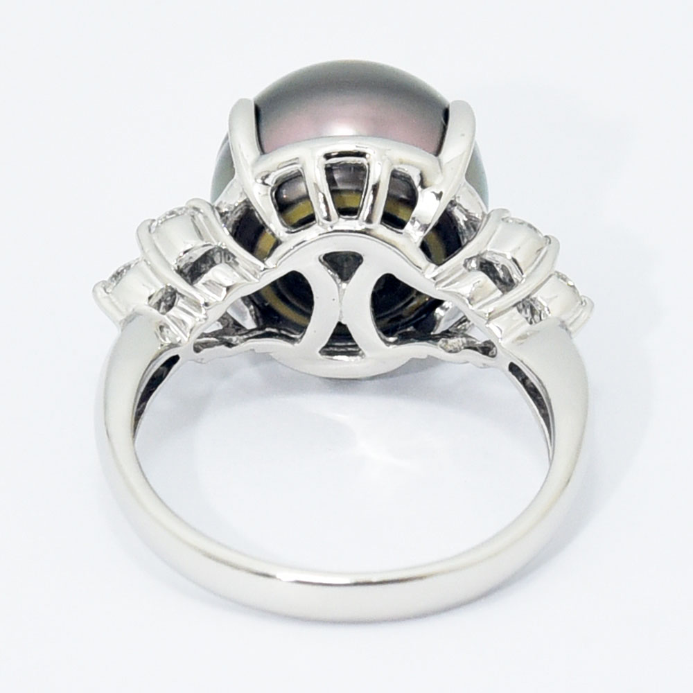 楽天市場】タサキ リング TASAKI 田崎 黒蝶真珠 11.9mm ダイヤモンド