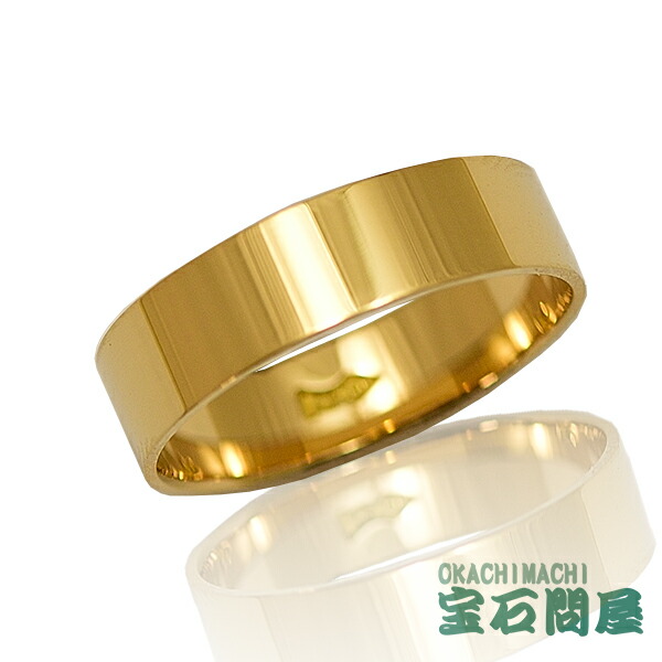 楽天市場】K18 平打ち 18金 リング マリッジリング 鍛造 鏡面 メンズ