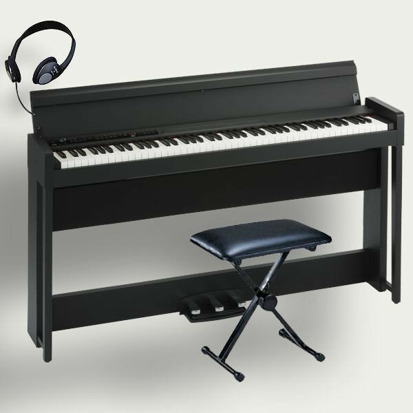 楽天市場】korg 電子ピアノ b1 bk 88鍵 ブラックの通販