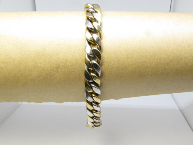 楽天市場】K18/PT850 コンビ デザインブレスレット【中古】 : ブレーク